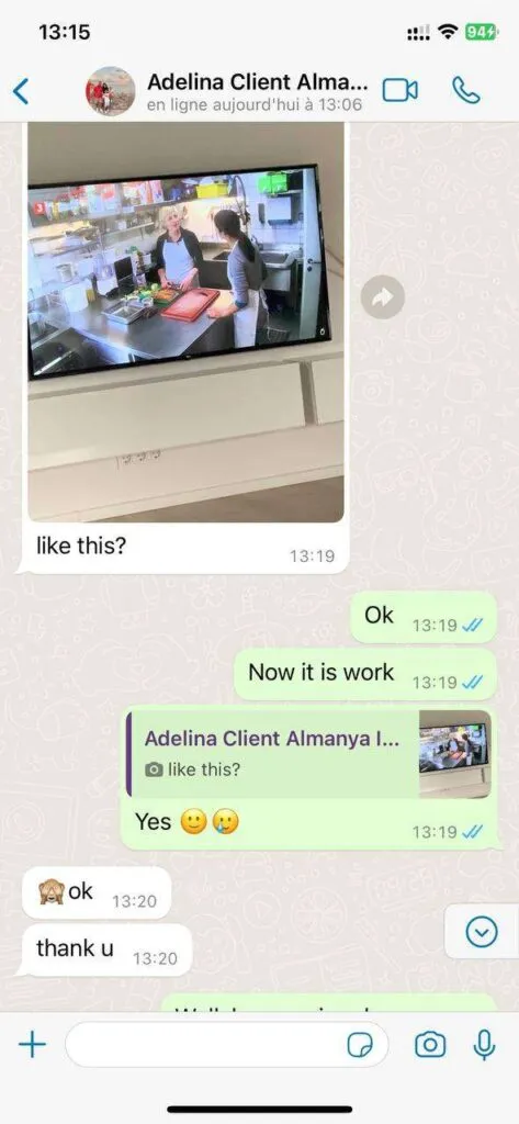 WhatsApp customer support feedback screenshot 4